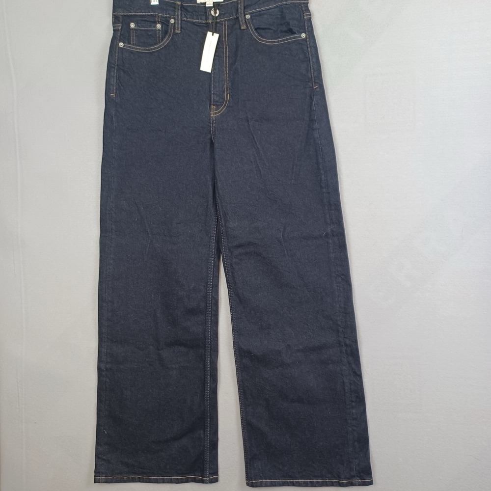 Banana Republic Women's Wide Leg Blue Pants - Size 31 NWT fits 33x30